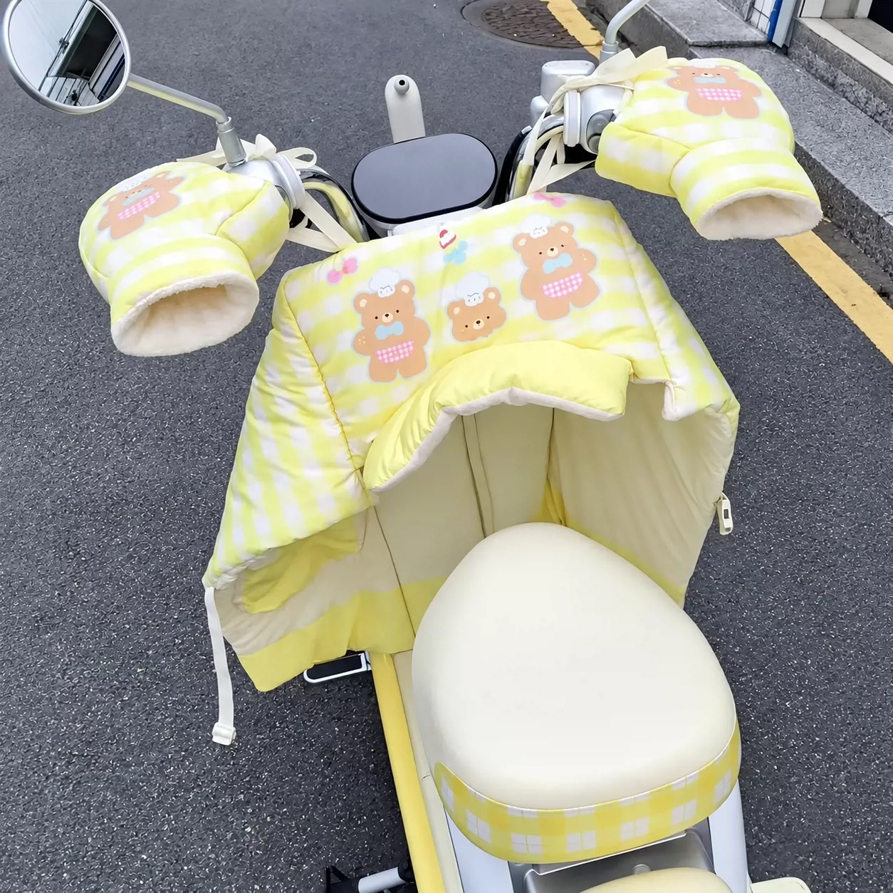 冬季加绒加厚保暖电动车挡风被
