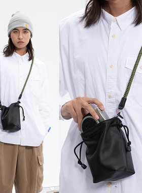 Shounenn原创斜挎手提相机包微单拍立得手机收纳保护袋束口水桶包