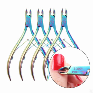 Nail Cuticle Nipper Stainless Steel Rainbow Tweezer Clipper