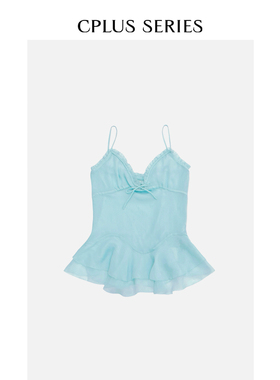 26早春新品【CPLUS SERIES】木耳边吊带上衣