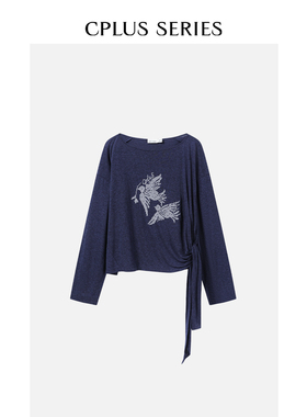 26早春新品【CPLUS SERIES】飞鸟/太阳花十字绣落肩綁帶上衣
