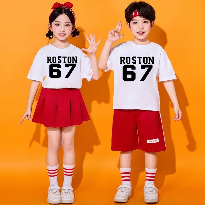 儿童啦啦队演出服幼儿园舞蹈服小学生运动会表演服足球宝贝拉拉操