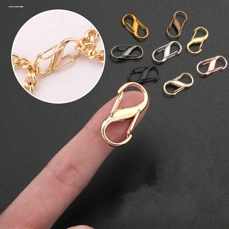 包包配件扣环开口弹簧圈背包带子链条调节扣钥匙连接圆环金属卡扣