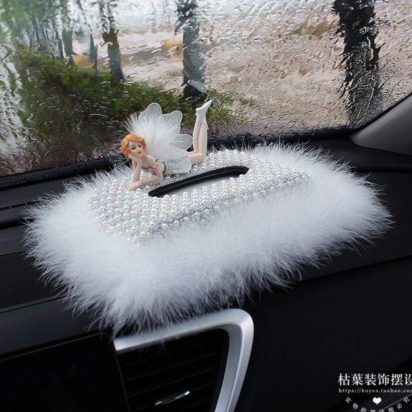 车用抽纸盒镶钻珍珠女神款汽车摆件装饰高档中控台车载纸巾盒女士,汽车用品/电子/清洗/改装,摆件,淘宝优惠券,粉丝福利购,淘宝优惠卷