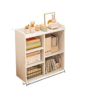 移动置物架桌下书桌旁小书架侧边收纳桌边可移动带轮学生边柜窄缝