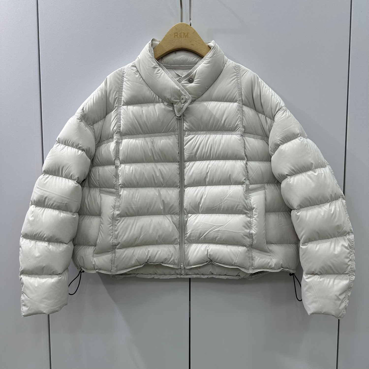 8598欧洲站25冬新款韩系时尚立领拉链90白鸭绒短款保暖羽绒服外套