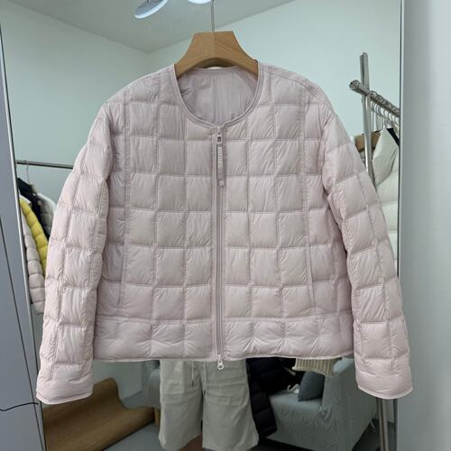 892NB08欧货温柔韩系风圆领轻薄羽绒服女短款90鸭绒保暖减龄外套
