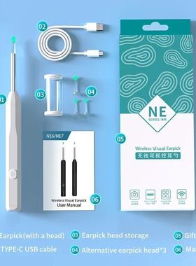 Mini Camera USB C Rechargeable Earwax Removal Tool Ear Endos