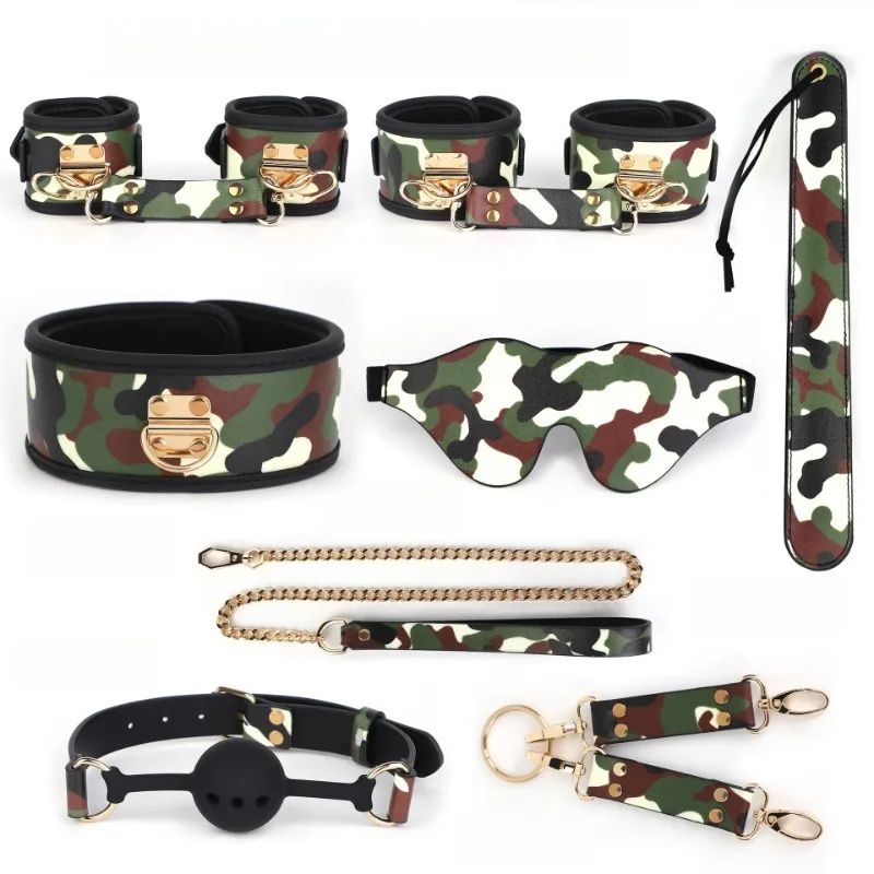 New Night Light Slave Collar and Handcuffs Set - BDSM Women'