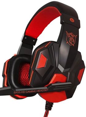 3.5mm Wired Gaming Headphones With Microphone 120° Adjustab