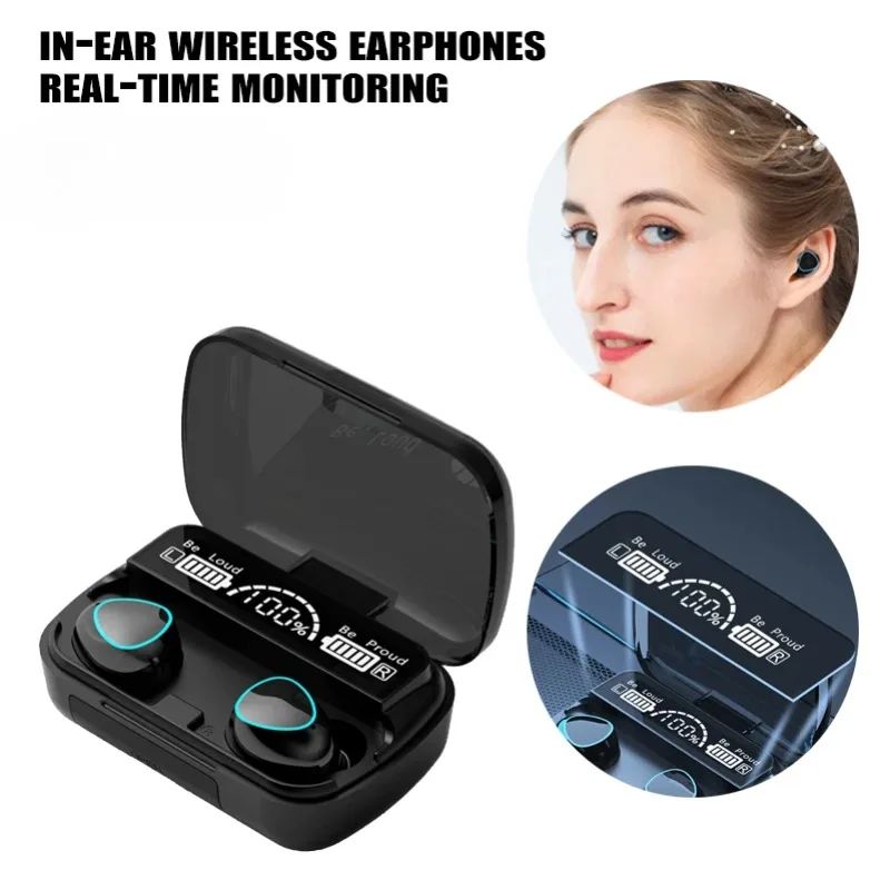 Original M10 Headphones Bluetooth Wireless Earpods Sports St