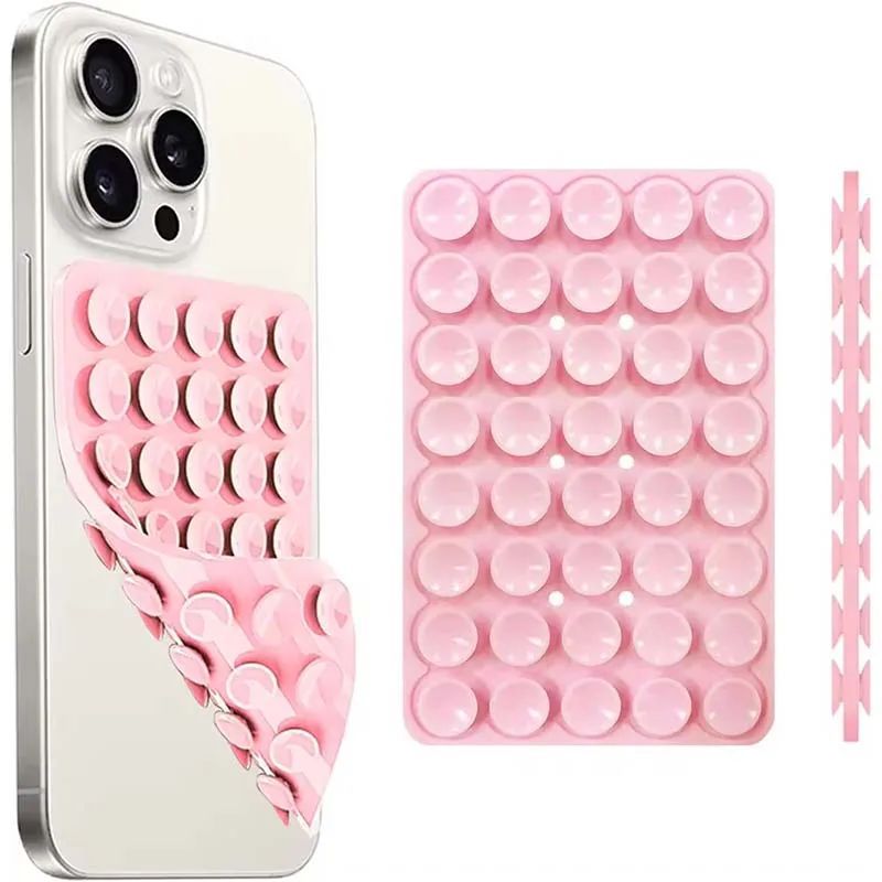 Silicone Suction Cup Phone Case Mount Double Sided Hands-Fre
