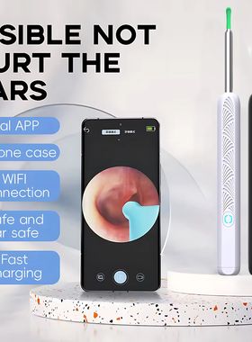 with 1080P HD Visual,Ear Wax Removal Tool Kit with 6 Interch