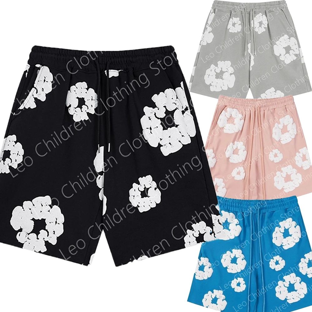 Summer Beach Pants Casual Harajuku Y2k American Kapok 3D Pri