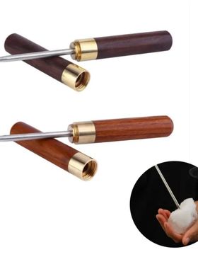 Stainless Steel Ice Pick with Wooden Handle and Sheath Kitch