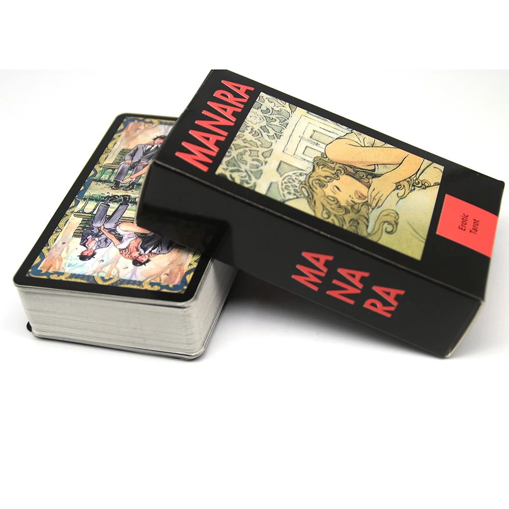 Manara Erotic Tarot Cards English Vision Board Games For Fat
