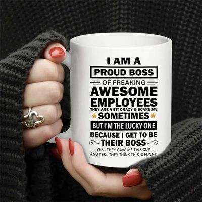 1pc, I'm A Proud Boss Of Awesome Employees Boss Gift From Em