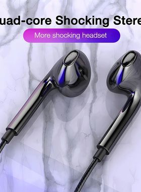 Type C Wired Earphones In Ear Headset Game 3.5mm Wired Headp