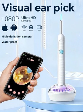 Ear Cleaner with Camera Set Ear Sticks Otoscope USB C Chargi