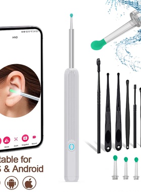 Smart Ear Wax Cleaner with Camera 3.5mm Earpick Otoscope Vis