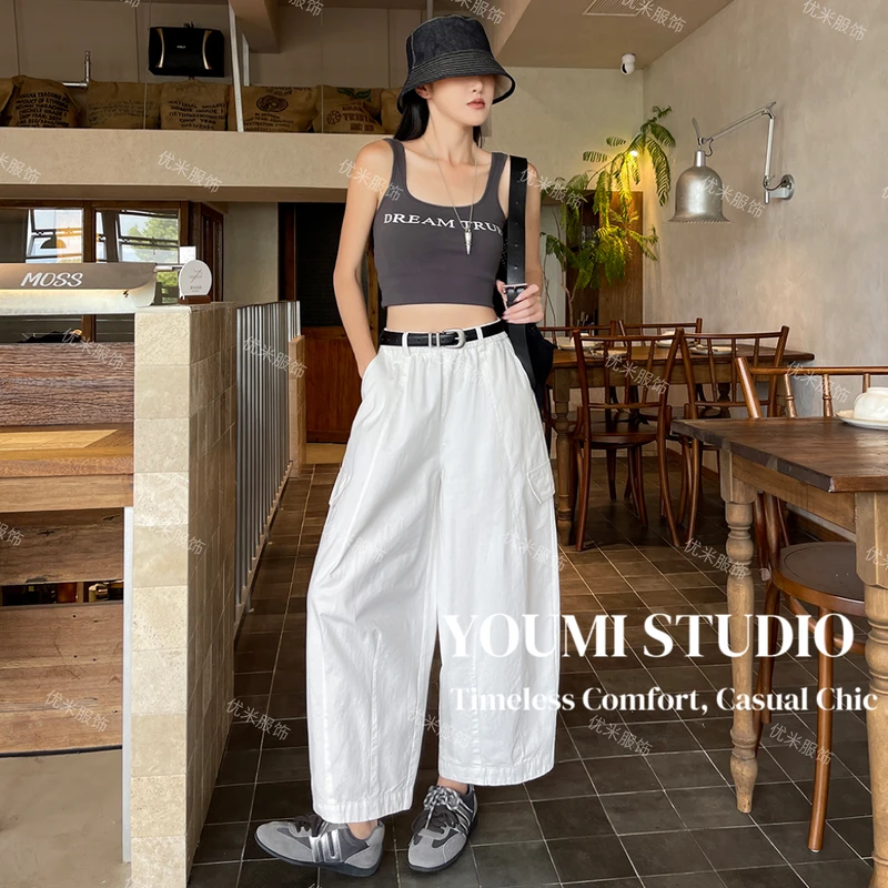 米芮服饰工厂店纯棉工装休闲裤