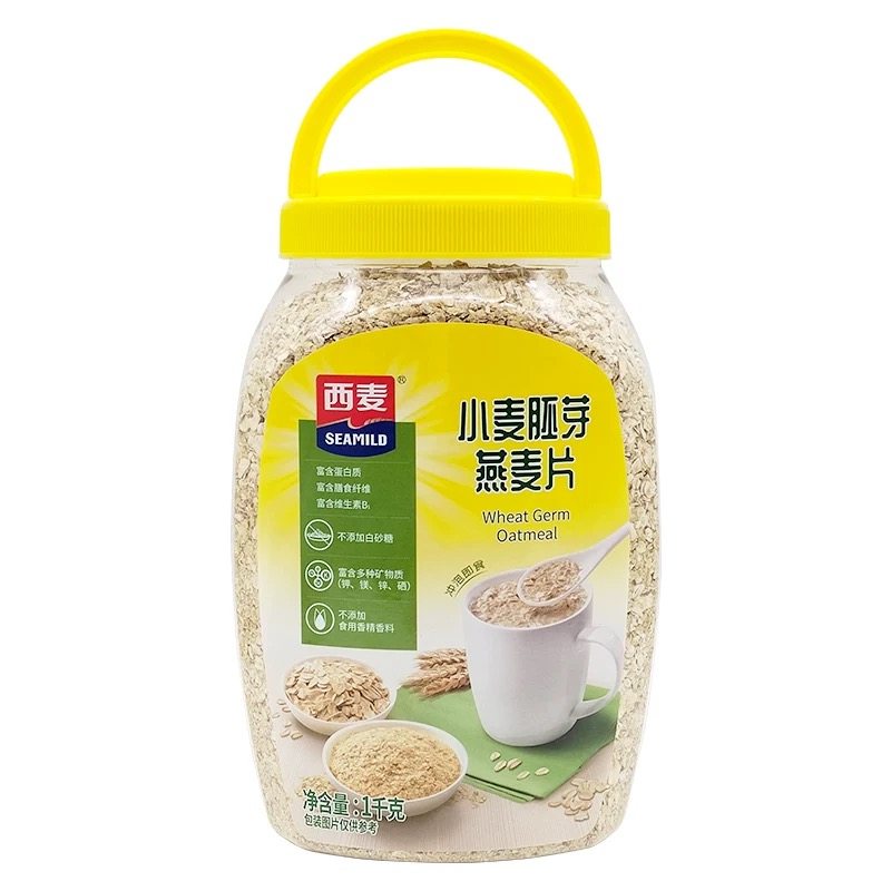 西麦小麦胚芽燕麦片1000g桶,咖啡/麦片/冲饮,多谷物麦片,淘宝优惠券,粉丝福利购,淘宝优惠卷