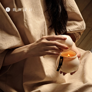 H的礼物清单丨意外设计[福禄]香薰蜡烛陶瓷国风葫芦摆件新年礼物