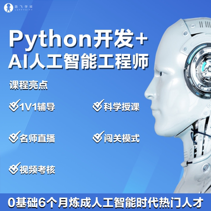 路飞学城python全栈开发数据分析AI爬虫教程从入门到实战就业课程