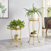 花盆架落地式 室内客厅简约铁艺盆景架多层置物架阳台花架绿萝架子