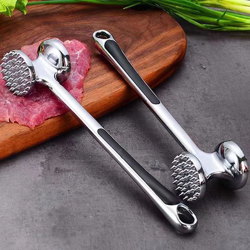【304不锈钢】厨房敲肉牛排牛肉双面敲打家用松肉锤子专用锤肉器