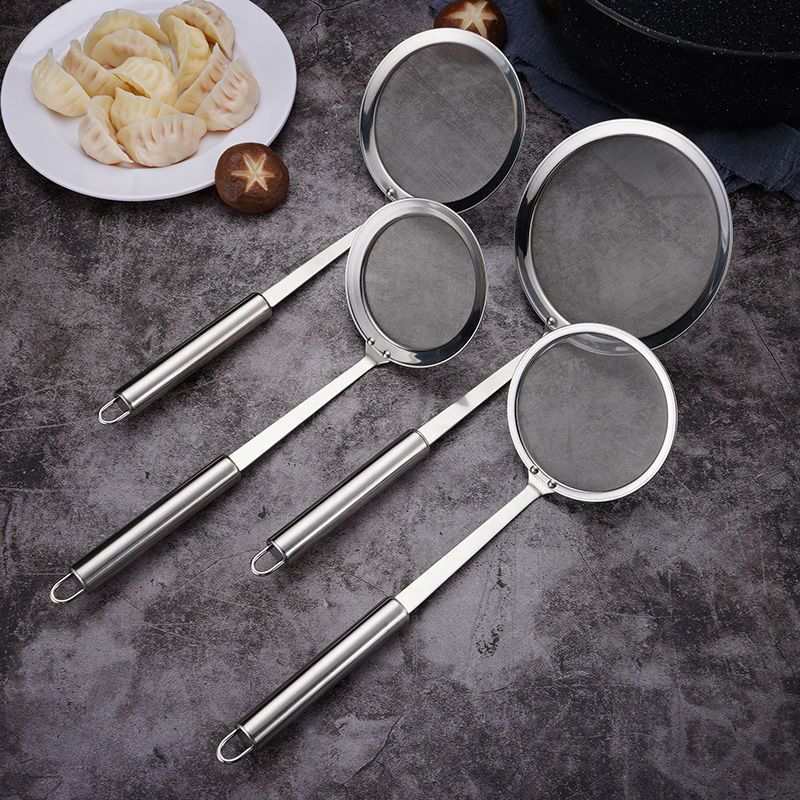 304不锈钢过滤勺厨房油脂滤油勺捞泡沫油隔豆浆过滤网漏勺去油渣