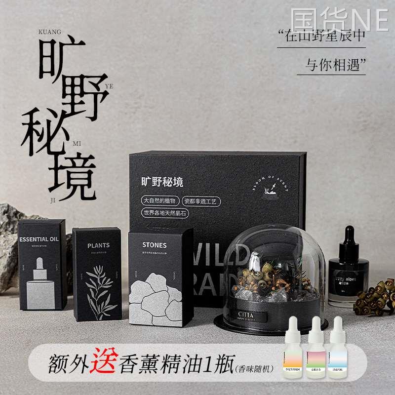 citta西苔无火香薰精油晶石扩香石蜡烛礼盒小众高级卧室香氛摆件