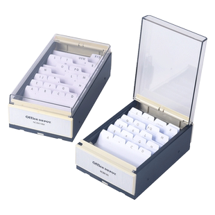 透明亚克力名片盒名片夹桌面个性创意商务卡片座收纳盒装放银行卡盒展示架的盒子男士塑料展会台式名片夹摆台