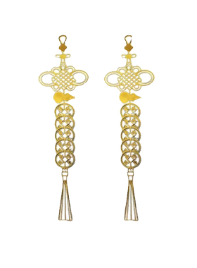 五帝钱门对门葫芦挂件真