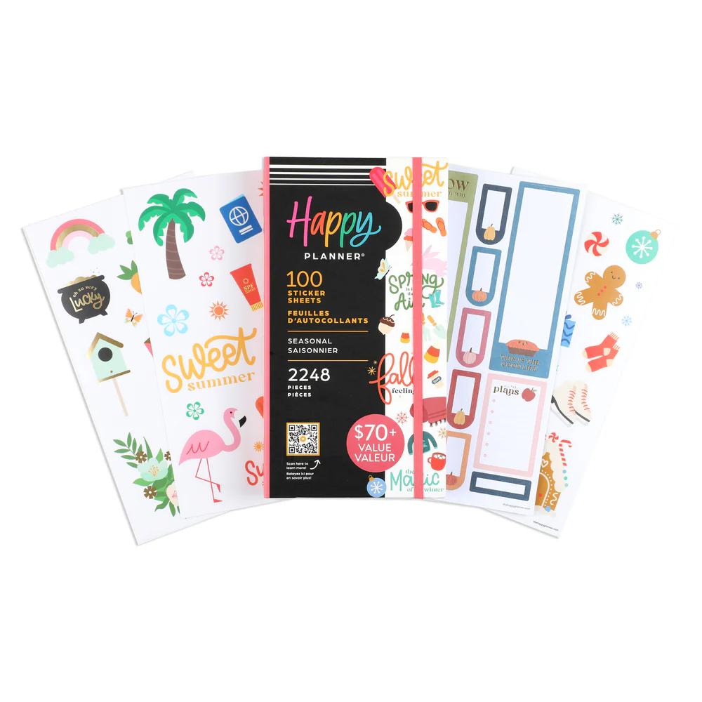 【THE HAPPY PLANNER】100页不干胶贴纸本切膜带背胶手账素材