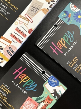 【摩登豹纹贴纸合集】HAPPYPLANNER美国创意手账本30张计划本日程本笔记本装饰素材贴纸本