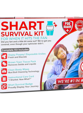 Funny Shart Survival Kit  Ultimate Poop Prank Gag Gift Set