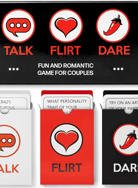 Talk Flirt Dare Fun and Romantic Couples Game for Date Night
