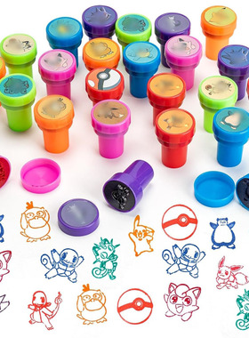 12Pcs Anime pokemon stamps Teacher Classroom Party Favors章