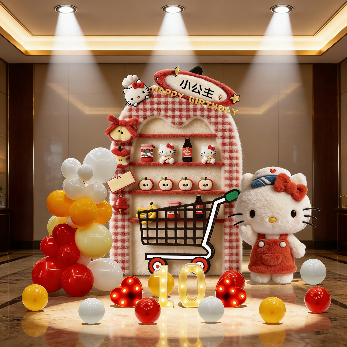 HelloKitty公主生日气球派对