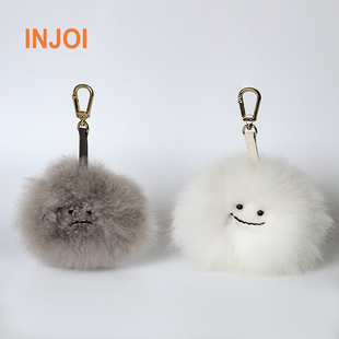 新品INJOI羊驼毛云朵挂件柔软包挂车挂钥匙扣儿童闺蜜生日礼物