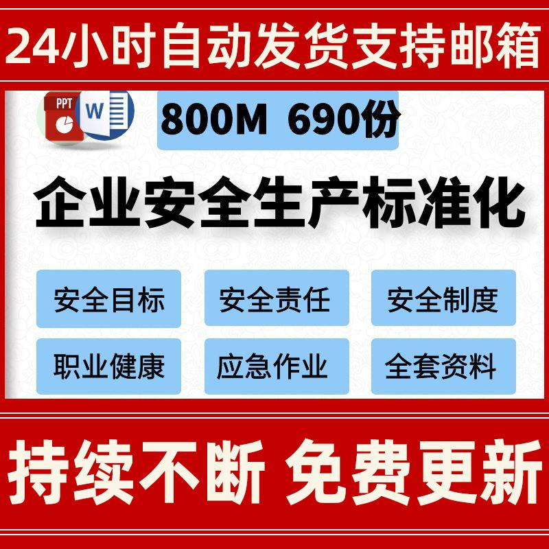 安全生产作业标准化Word范本法律法规管理制度教育培训隐患排查