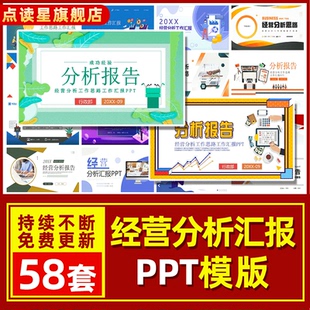 分析汇报PPT模板市场调研经营分析工作思路工作汇报提升效率PPT