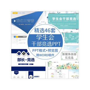 大学生竞选部长面试自我介绍演讲稿自荐信申请书竞聘词范文模板