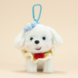 可爱小狗包挂件毛绒贵宾犬泰迪比熊公仔玩偶好看的新款钥匙扣礼物