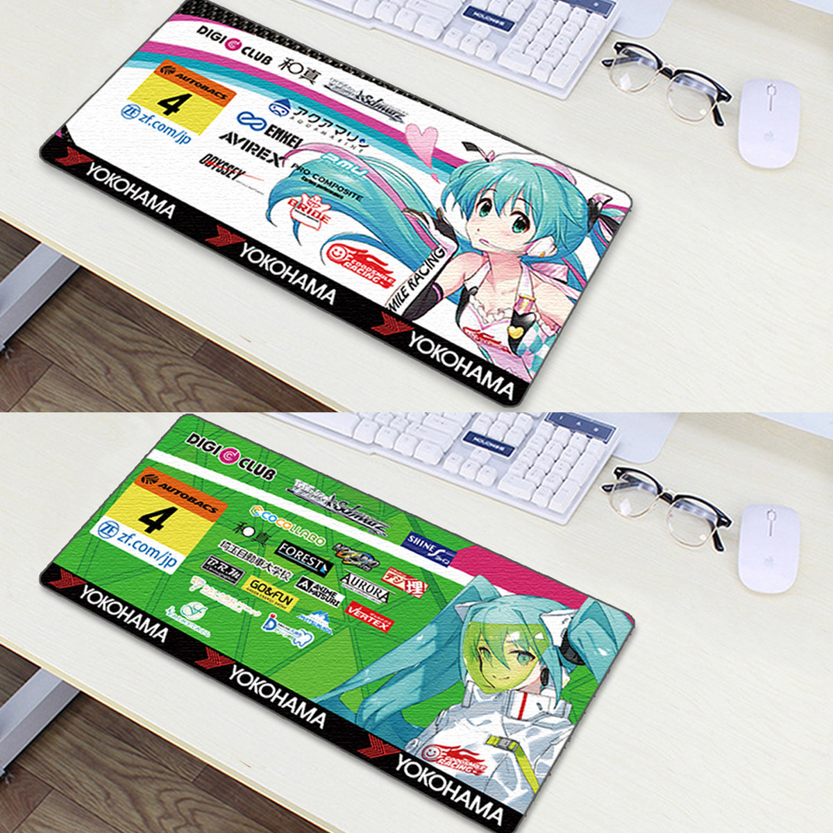 初音未来鼠标垫键盘垫痛车滑鼠垫