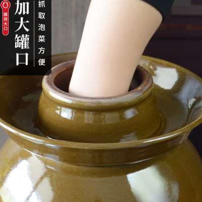 新款泡菜坛子家用土陶四川小号老式陶瓷加厚密封大口大容量酸菜品