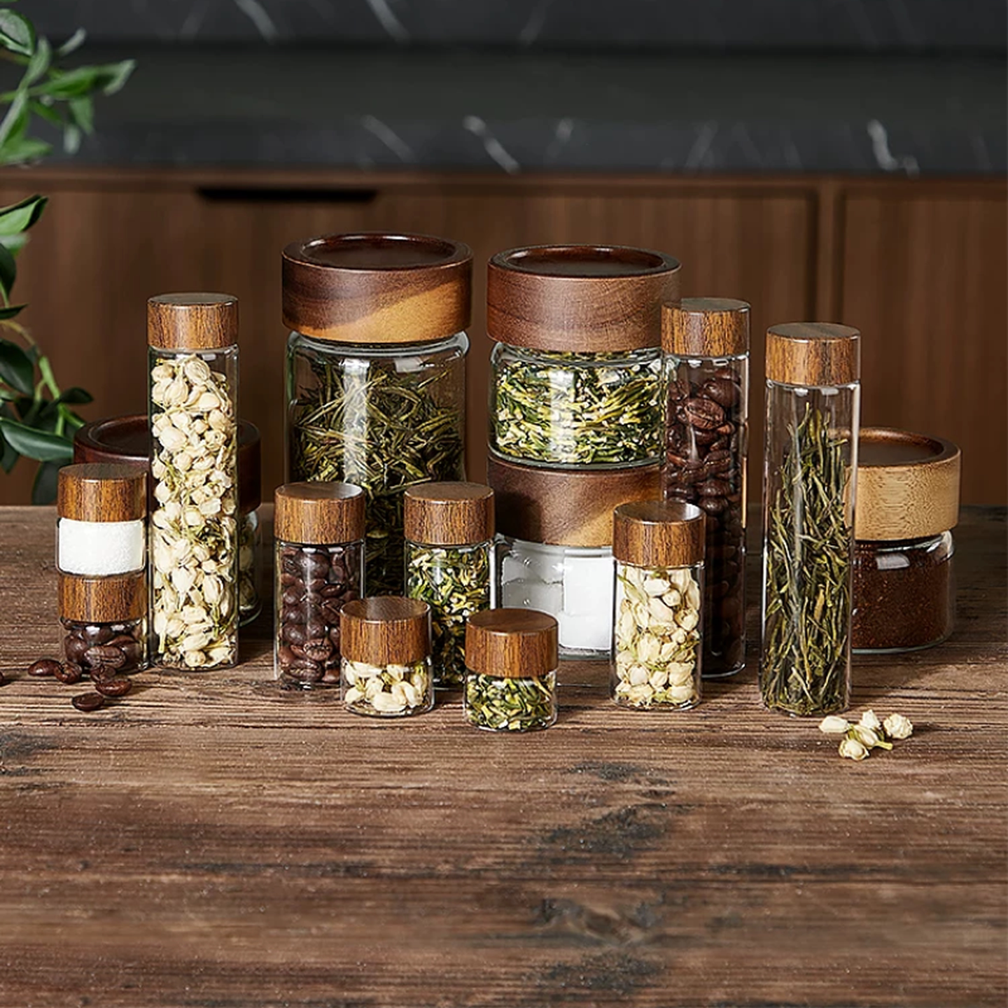 玻璃罐子高颜值迷你咖啡粉分装瓶密封罐咖啡豆保存罐便携茶叶空瓶