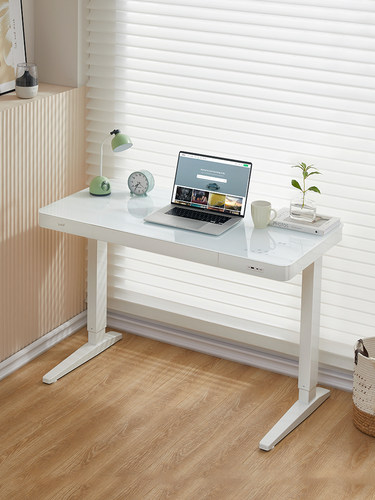 Koble 电动升降桌钢化玻璃电脑桌智能书桌家用办公桌学习桌写字桌