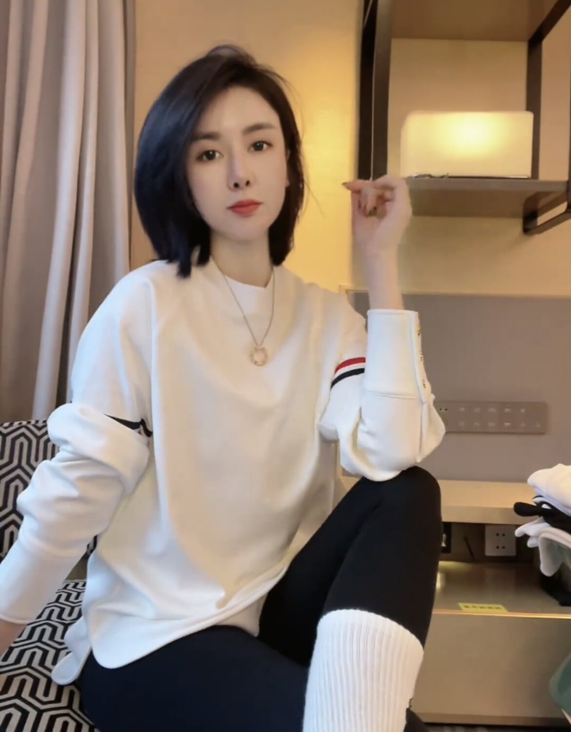 双杠加厚打底衫秋冬新款
